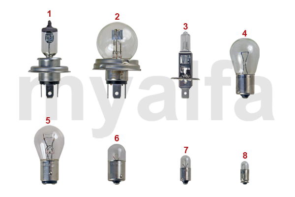 Alfa Romeo BULBS - LIGHTING - BODY PARTS - ALFA GIULIA ...