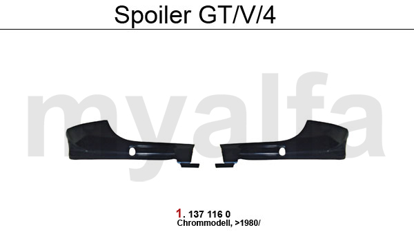 Alfa Romeo Spoiler Gt V 4 Body Alfa Romeo Alfetta Gt