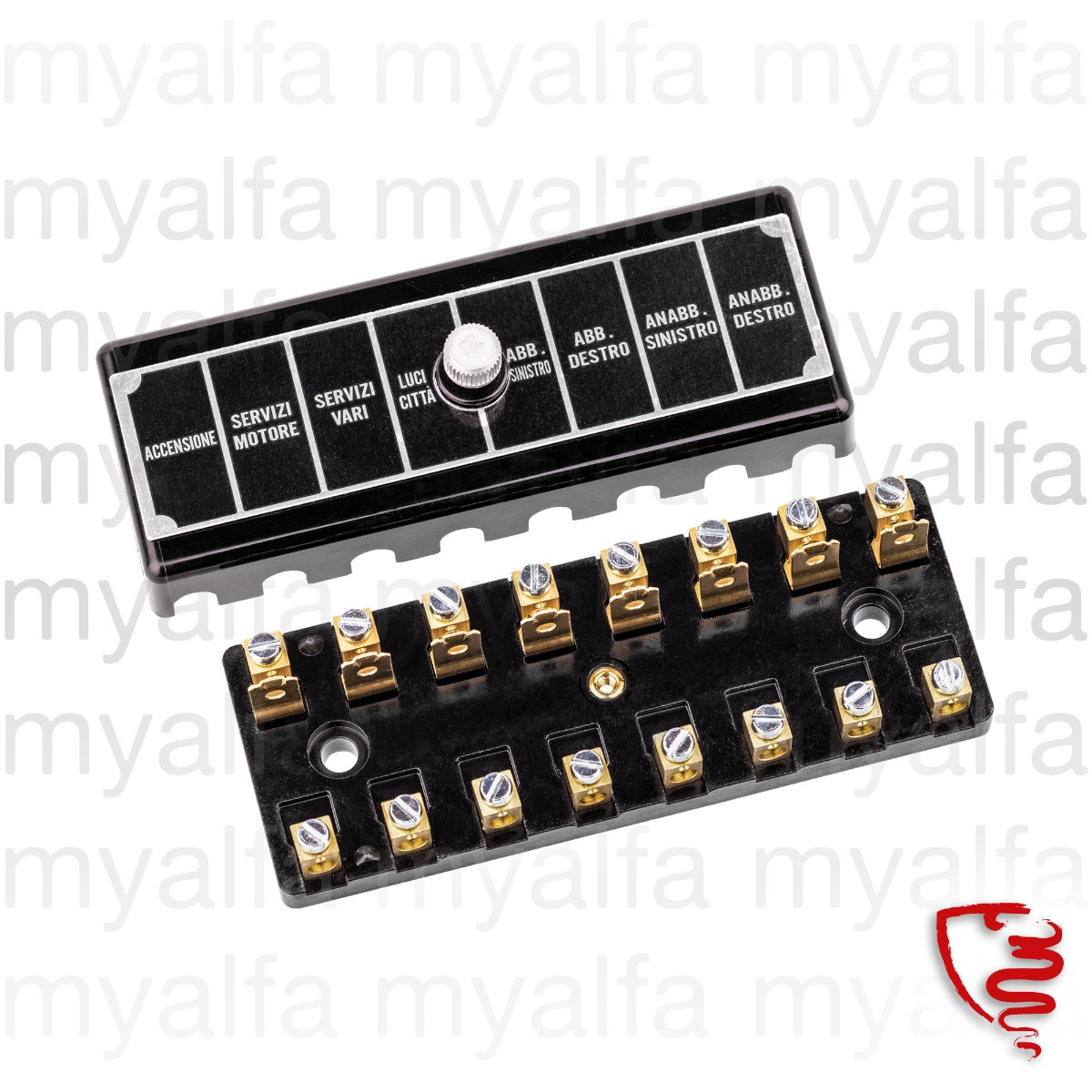 Alfa Romeo FUSE BOX 750/101 8 FUSES, ITALIAN