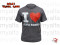 T-Shirt "I LOVE AR" grå 